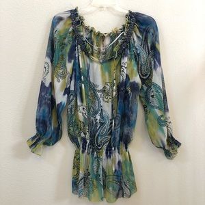 Sienna Rose Sheer Beautiful Beaded Top